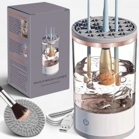Limpiador de Brochas de Maquillaje Automtico para Higiene Profesional