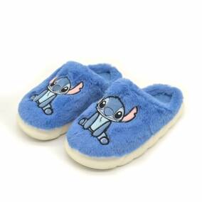 Pantufla peluche azul