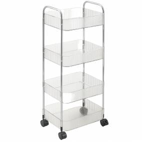Carro organizador de 4 niveles con ruedas - Multiuso y prctico