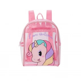 Mochila PVC Unicornio Rosa