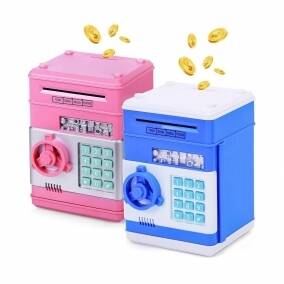 Alcanca Electrnica con Contrasea para Nios - Caja de Ahorro Didctica