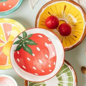 Bowl Ceramica Frutas Grande Kiwi