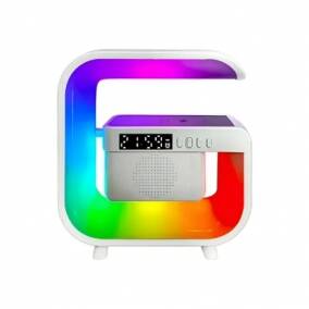 Parlante Bluetooth RGB Multifunci�n con Cargador Inal�mbrico y Luz Nocturna