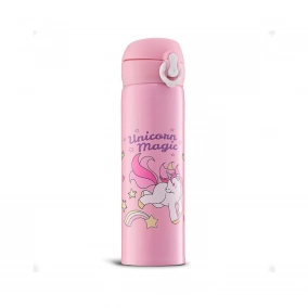 Botella Unicornio 500ml Rosa