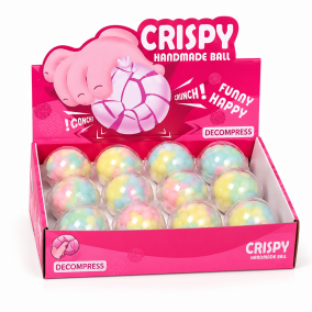 Squishy Pelota Crispy Crunchy - Bola Sensorial Crujiente Arco�ris