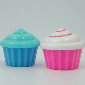 Arena cintica con forma de cupcake  Juego sensorial creativo