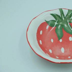 Bowl Ceramica Frutas Chico Frutilla