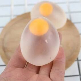 Huevo Squishy Antiestr�s con Bolas de Agua Juguete Sensorial