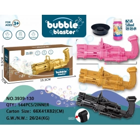 Pistola Burbujera a Pilas Mini Rosa