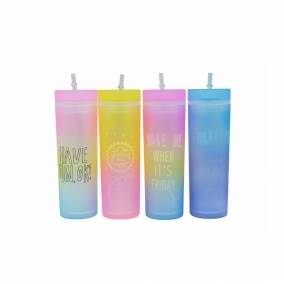 Vaso Acrlico Alto Wake Me Rosa