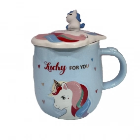 Taza Cer�mica Unicornio Celeste