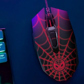 Mouse Gamer Xtech Spider-Man 7 Botones 2400 DPI USB