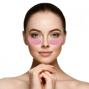 Mascarilla Refrescante para Ojos Rosa Alivia Ojeras y Estrs Visual