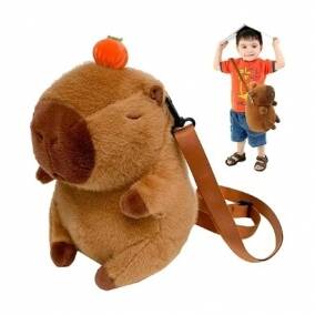 Bolso de Peluche Capibara con Correa Ajustable