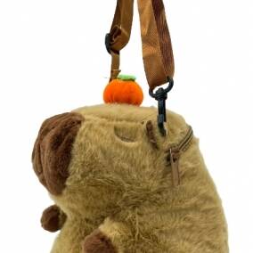 Bolso de Peluche Capibara con Correa Ajustable