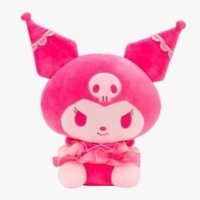 Peluche Kuromi 30 cm rosado tierno y coleccionable