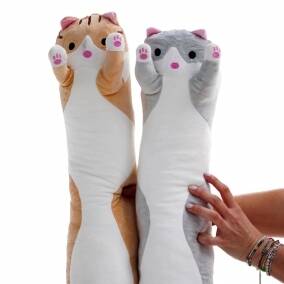 Almohadas y Peluches de Gato para Abrazar y Relajarse 70 cm